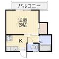 ブライトヒルズ 2階 １Kの間取り図