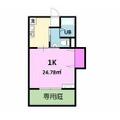 マンション富士 1階 １Kの間取り図