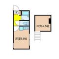 コンフォルタ飛鳥山 2階 ワンルームの間取り図