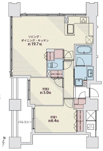 アットホーム】シティタワー仙台一番町レジデンス 10階 2LDK