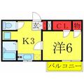 丸栄ハイツ王子 １０１ １Kの間取り図
