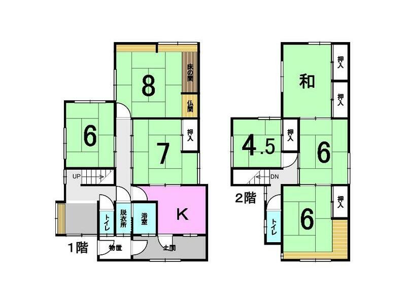 Niigata City, Higashi Ward, Momoyama Town 1-chome 2-story 7K