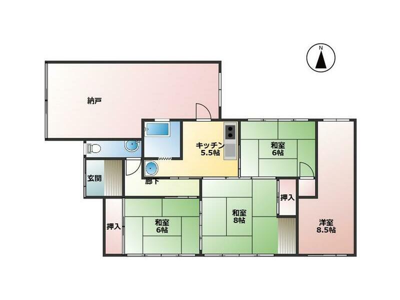 Takaoka City, Isorita Higashimachi, 2-story, 4DK