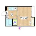 コパン 202 １Kの間取り図