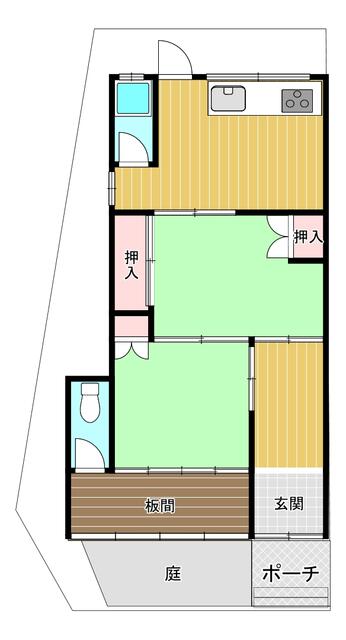 Kobe City, Nagata Ward, Nagura-cho 3-chome (Nagata Station) Single-story house, 2DK &mdash; photo 1