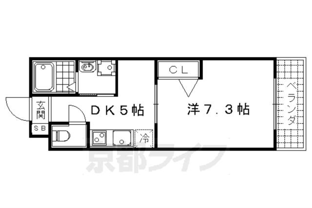 アットホーム】京都市右京区 西院久田町 （西院駅 ） 2階 1DK