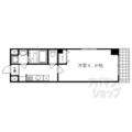 京都市下京区 東洞院通松原下る大江町（五条駅） 2階 １Kの間取り図