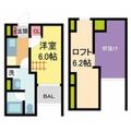 セイシェル １０１ １Kの間取り図