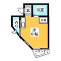 スカイビル ２０１ ワンルームの間取り図