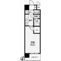 アーデンタワー靭公園 ６１２ １Kの間取り図
