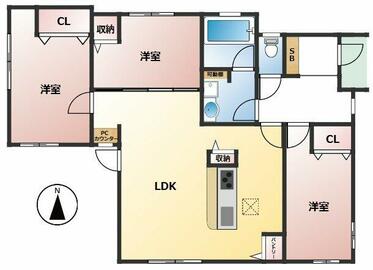 アットホーム】宗像市 日の里1丁目（東郷駅） 平屋建 3LDK