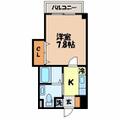 リファレンス長崎大学前 ４０５ １Kの間取り図