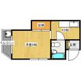 松山市 千舟町１丁目 4階 １Kの間取り図