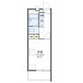 レオパレスＹＵＭＥＮＯ １０４ １Kの間取り図