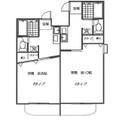 メルコ南Ⅱ 1階 １Kの間取り図