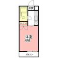 ＡＱＵＡアパート堀之内 １０２ １Kの間取り図