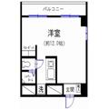 新宿ダイカンプラザシティⅠ 2階 ワンルームの間取り図