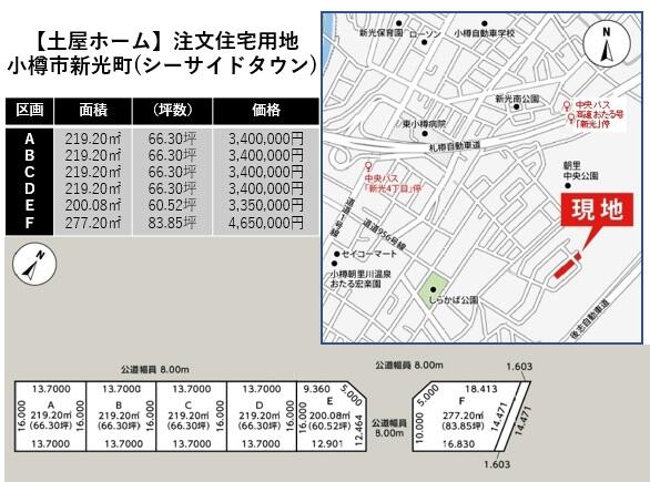 アットホーム 小樽市 新光町 朝里駅 住宅用地 6972474407 小樽市の土地 売地 宅地 分譲地など土地の購入情報