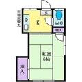 ルアナパーク武田 2階 １Kの間取り図