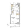 アーバネックス市谷本村町 １００２ １DKの間取り図