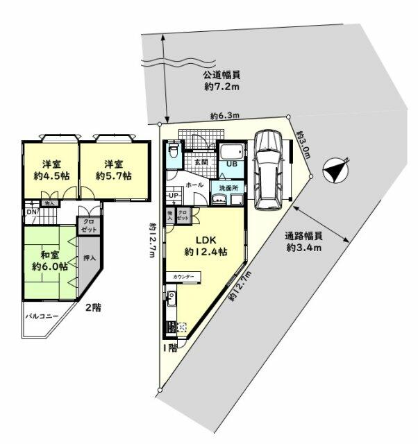 Akashi City, Okubo-cho Matsukage (Okubo Station) 2-story building, 3LDK &mdash; photo 1