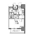Ｓ－ＲＥＳＩＤＥＮＣＥ新御徒町ＥＡＳＴ ８０２ １Kの間取り図