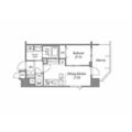 ＨＦ西新宿レジデンスＷＥＳＴ ２０４ １DKの間取り図