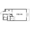 グランドール２１ ２０２ １Kの間取り図