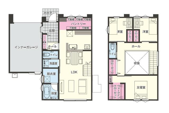 大分市 花園２丁目（古国府駅） 2階建 ３ＬＤＫ