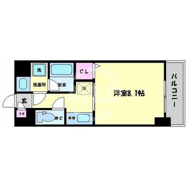 エグゼ大阪ドームⅡ　間取り