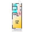 金子コーポ６２号 ２０５ １Kの間取り図