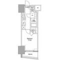ザ・パークハビオ本郷菊坂 ３０２ １Kの間取り図