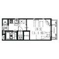 グランド西巣鴨 １０１ １Kの間取り図