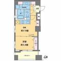 カスタリア高輪台 ２０１ １DKの間取り図
