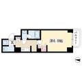 ＡＰＥＸ名古屋栄ＰｒｅｍｉｅｒＬｉｆｅ ０８０１ １Kの間取り図