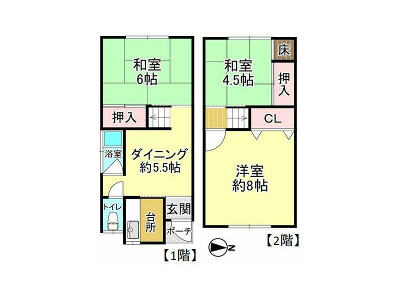 Fujiidera City, Oi 4-chome (Hajinosato Station) 2-story 3DK