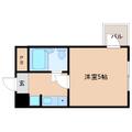 尼崎市 西立花町３丁目（立花駅） 5階 １Kの間取り図