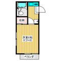 清水町２番館 1階 １Kの間取り図