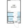 ｓｈａｎｔｉ　ｃａｓａ四谷若葉　シャンティカーサヨツヤワカバ １０５ ワンルームの間取り図