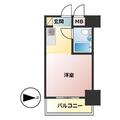 武蔵野市 境南町２丁目（武蔵境駅） 10階 ワンルームの間取り図