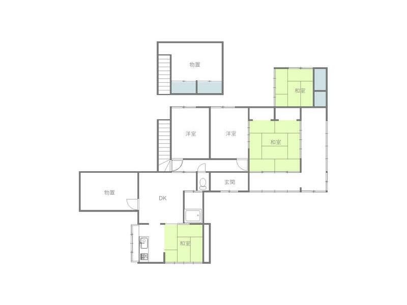 Niigata City, Minami Ward, Shirane Single-story building 5DK