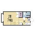 京都市右京区 常盤出口町（花園駅） 1階 １Kの間取り図