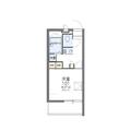 レオパレスシャーウッドの森 ３１１ １Kの間取り図