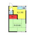 斉田荘 ２０１ １Kの間取り図