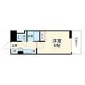 大阪市中央区 農人橋２丁目（谷町四丁目駅） 2階 １Kの間取り図