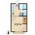 日野市 百草（大塚・帝京大学駅） 2階 １Kの間取り図