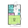 第３足立ハイツ 2階 １Kの間取り図