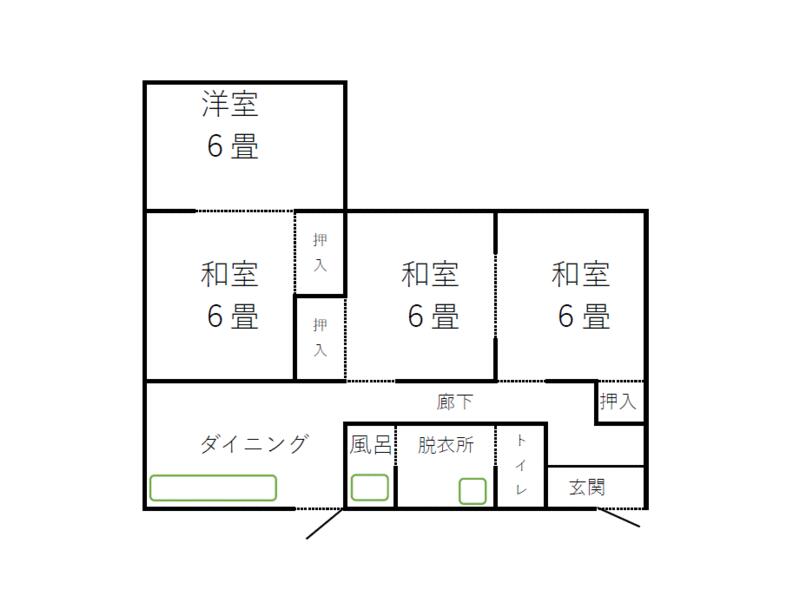 Yokkaichi City, Sakuramachi (Sakura Station) Single-story building 4DK