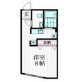 アーク神楽坂 4階 １Kの間取り図