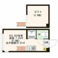 ハーモニーテラス南長崎 １０３ ワンルームの間取り図